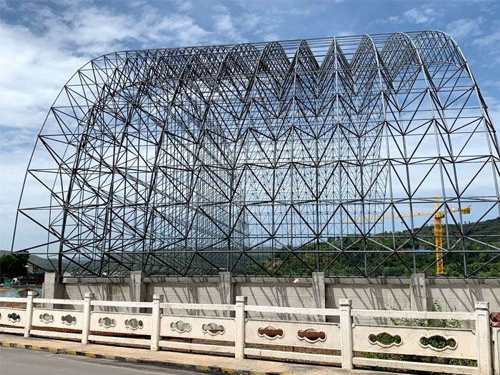 绍兴山寨矿储煤棚网架